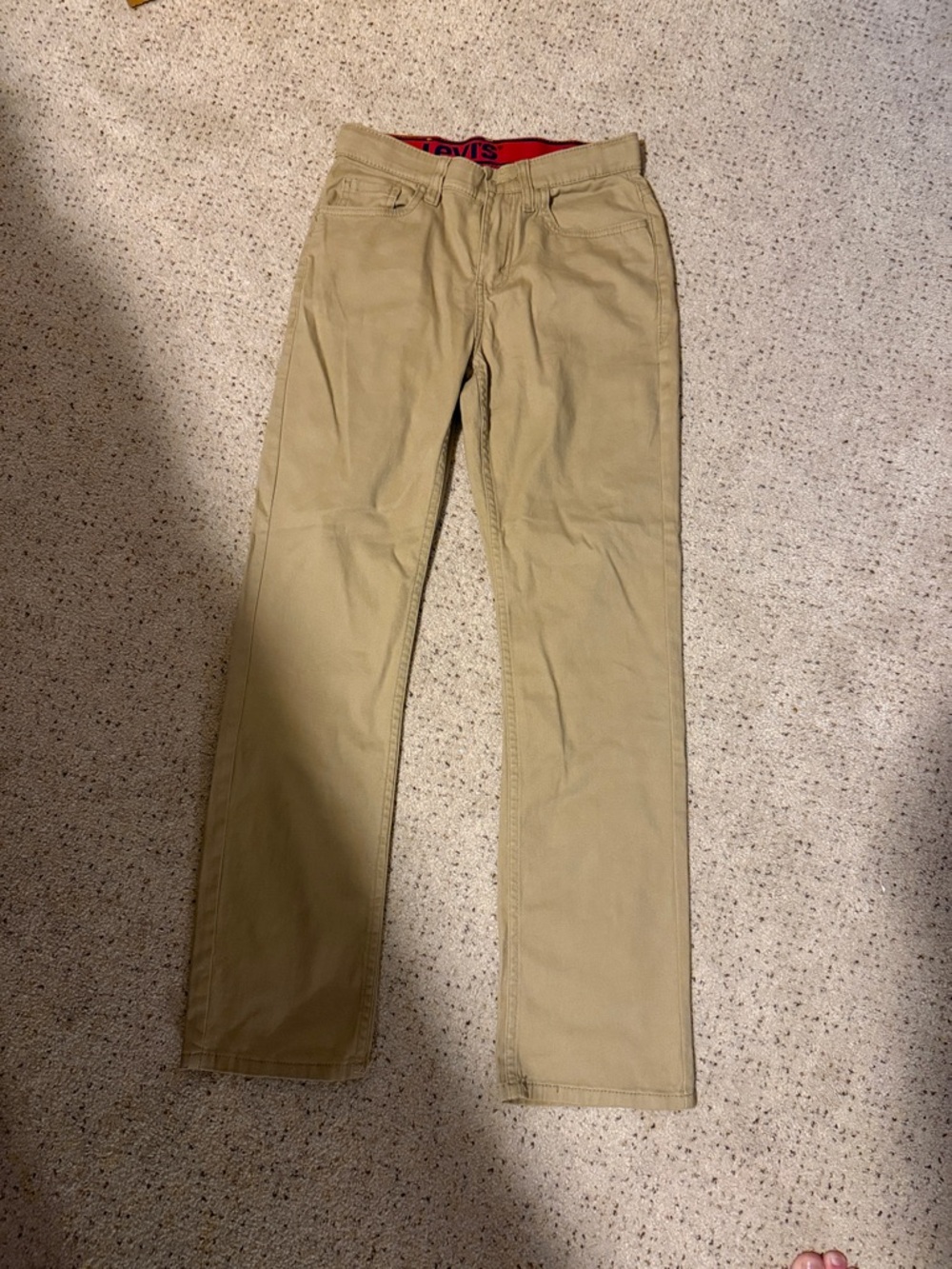 Levi's Tan Straight Leg Chinos